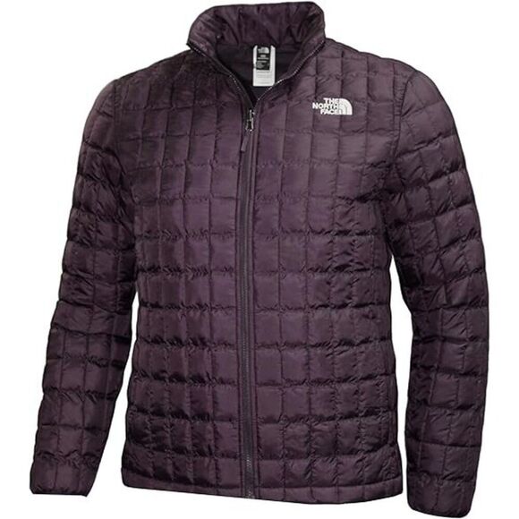 The North Face Thermoball Jacket Men's S Black Currant Full Zip Quilted APP2398